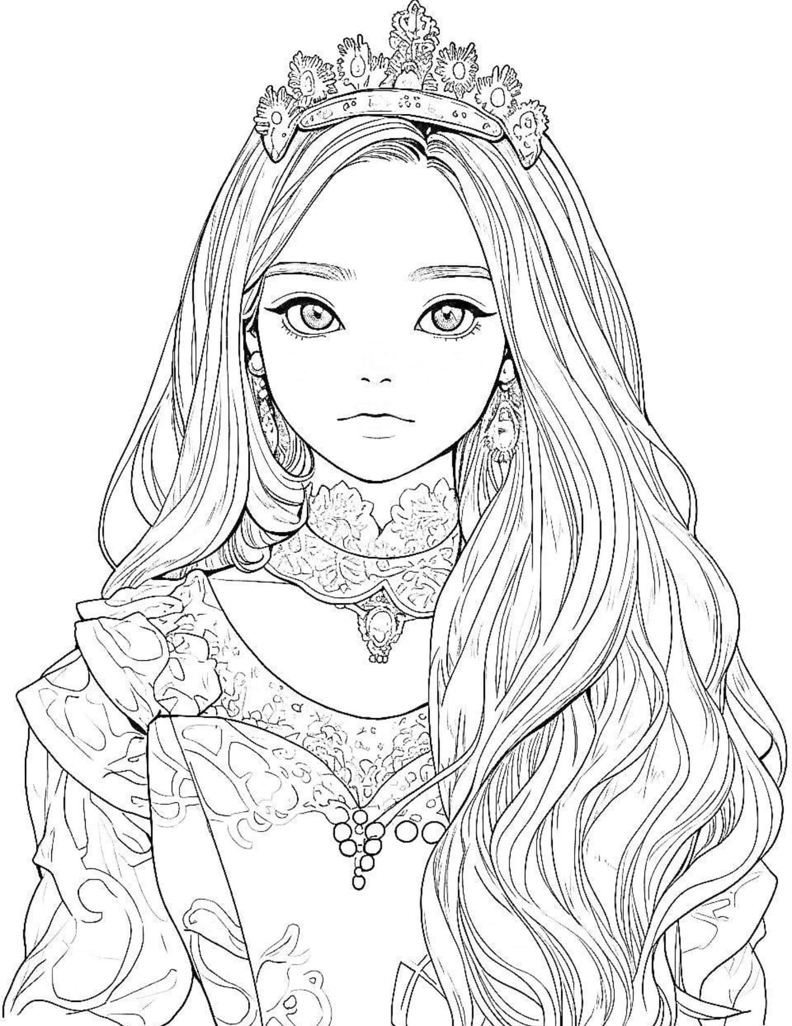 30 Princess Crown Coloring Pages Printable 22