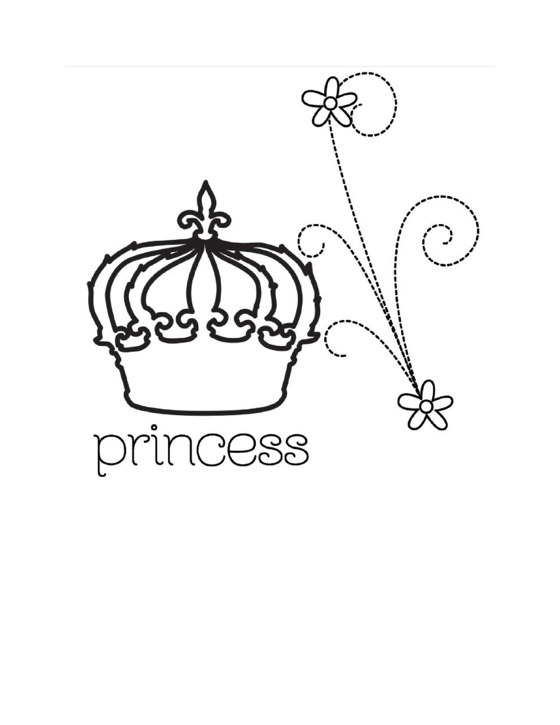 30 Princess Crown Coloring Pages Printable 26