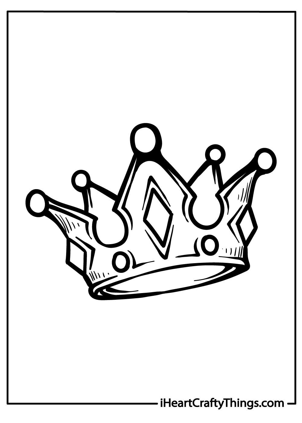 30 Princess Crown Coloring Pages Printable 28