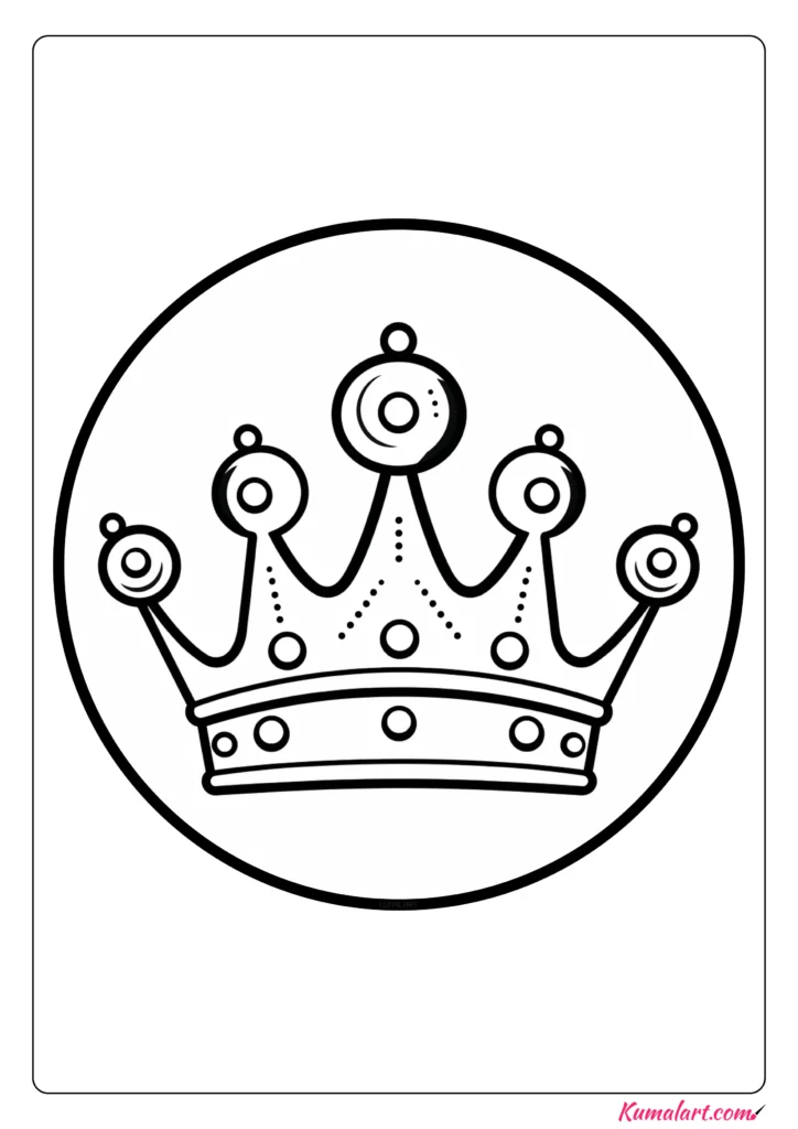 30 Princess Crown Coloring Pages Printable 31