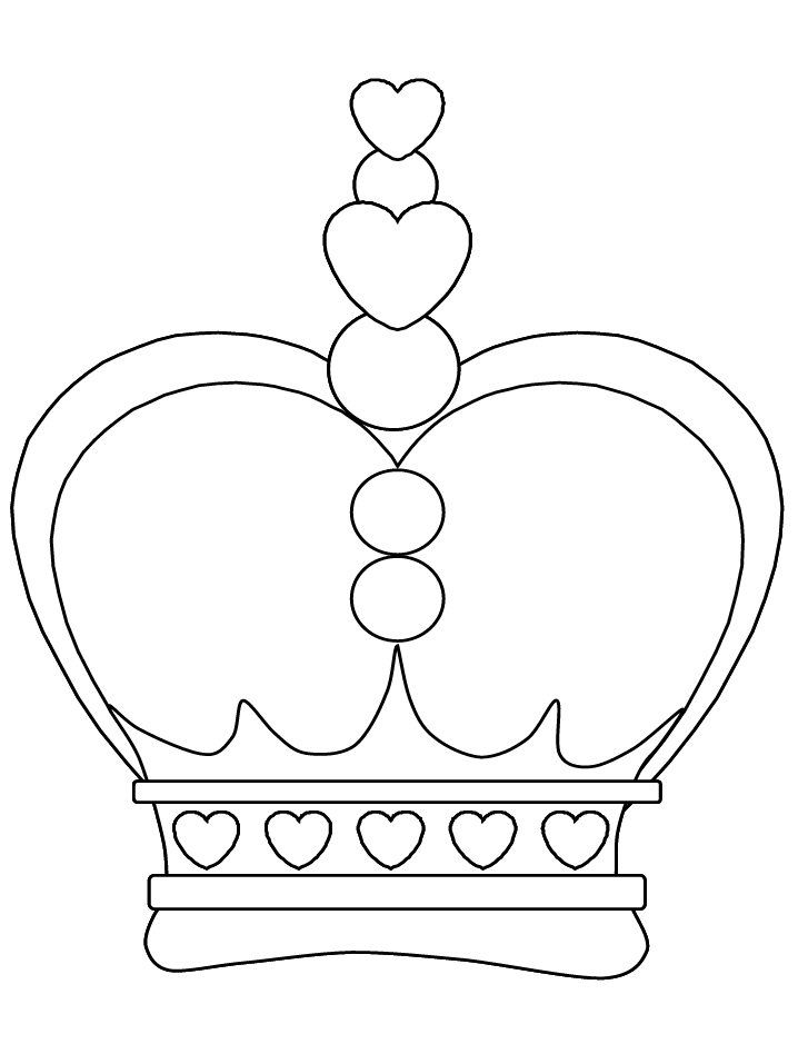 30 Princess Crown Coloring Pages Printable 32