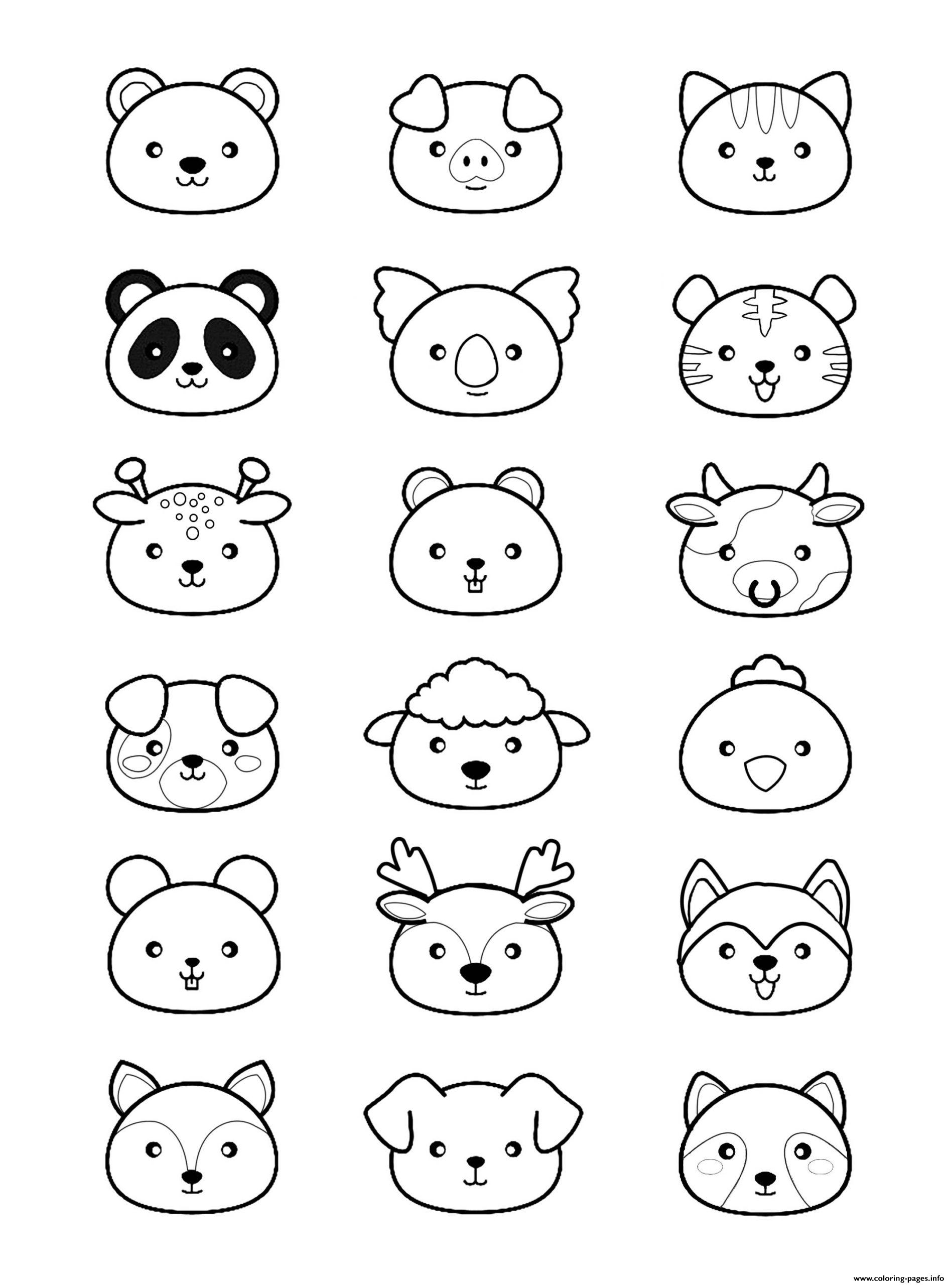 31 Bold and Beautiful Kawaii Coloring Pages Printable 12