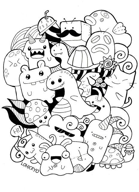 31 Bold and Beautiful Kawaii Coloring Pages Printable 13