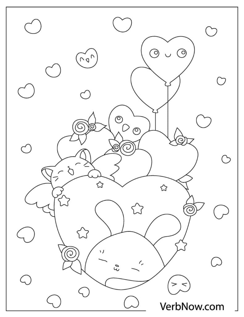 31 Bold and Beautiful Kawaii Coloring Pages Printable 25