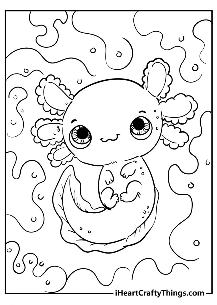 31 Bold and Beautiful Kawaii Coloring Pages Printable 28