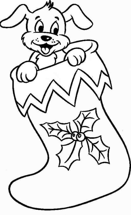 31 Christmas Dog Coloring Pages Printable Fun 10