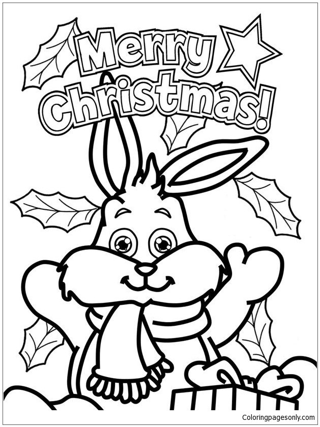 31 Christmas Dog Coloring Pages Printable Fun 17