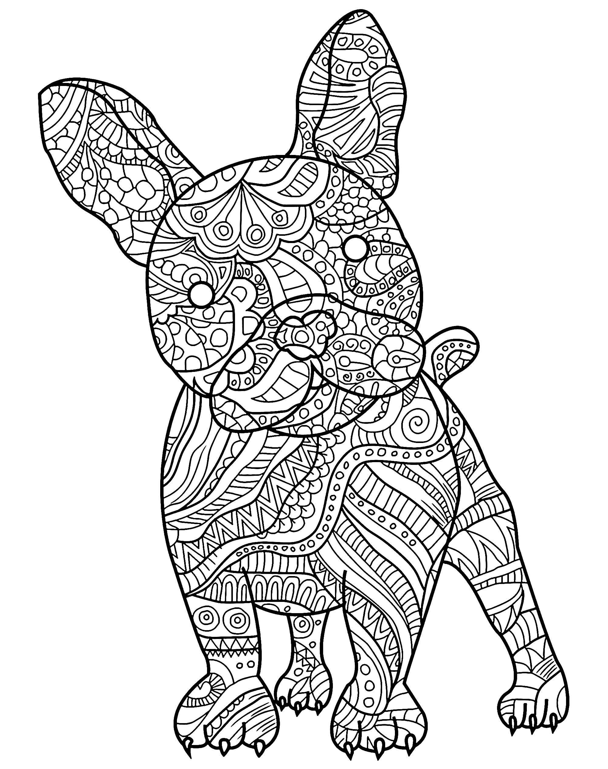 31 Christmas Dog Coloring Pages Printable Fun 19