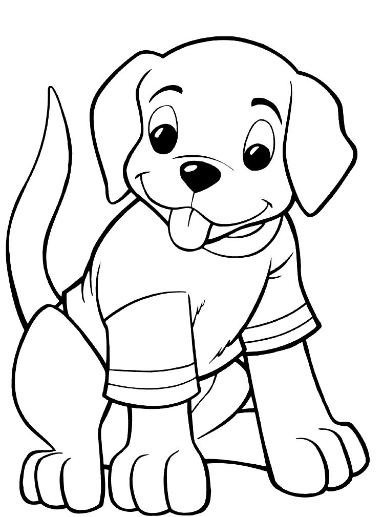 31 Christmas Dog Coloring Pages Printable Fun 23