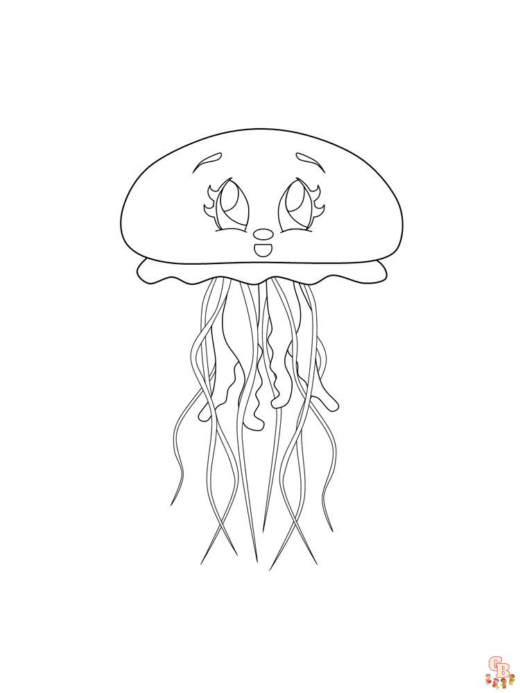 31 Jellyfish Coloring Pages Free Printable 17