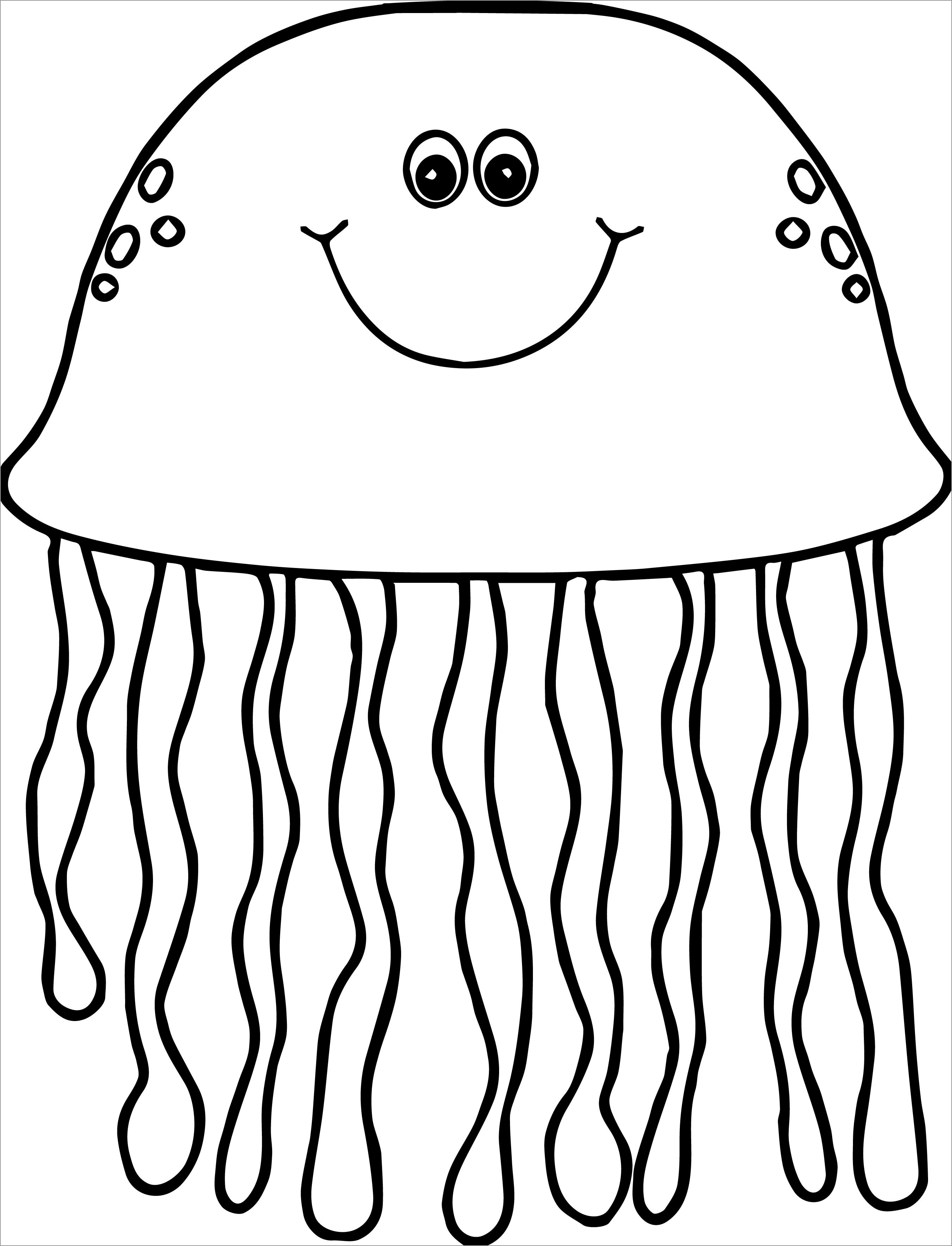 31 Jellyfish Coloring Pages Free Printable 2