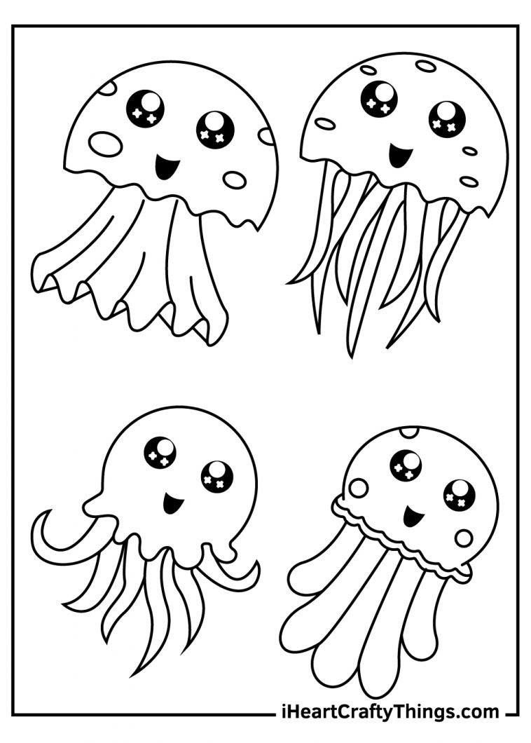 31 Jellyfish Coloring Pages Free Printable 27