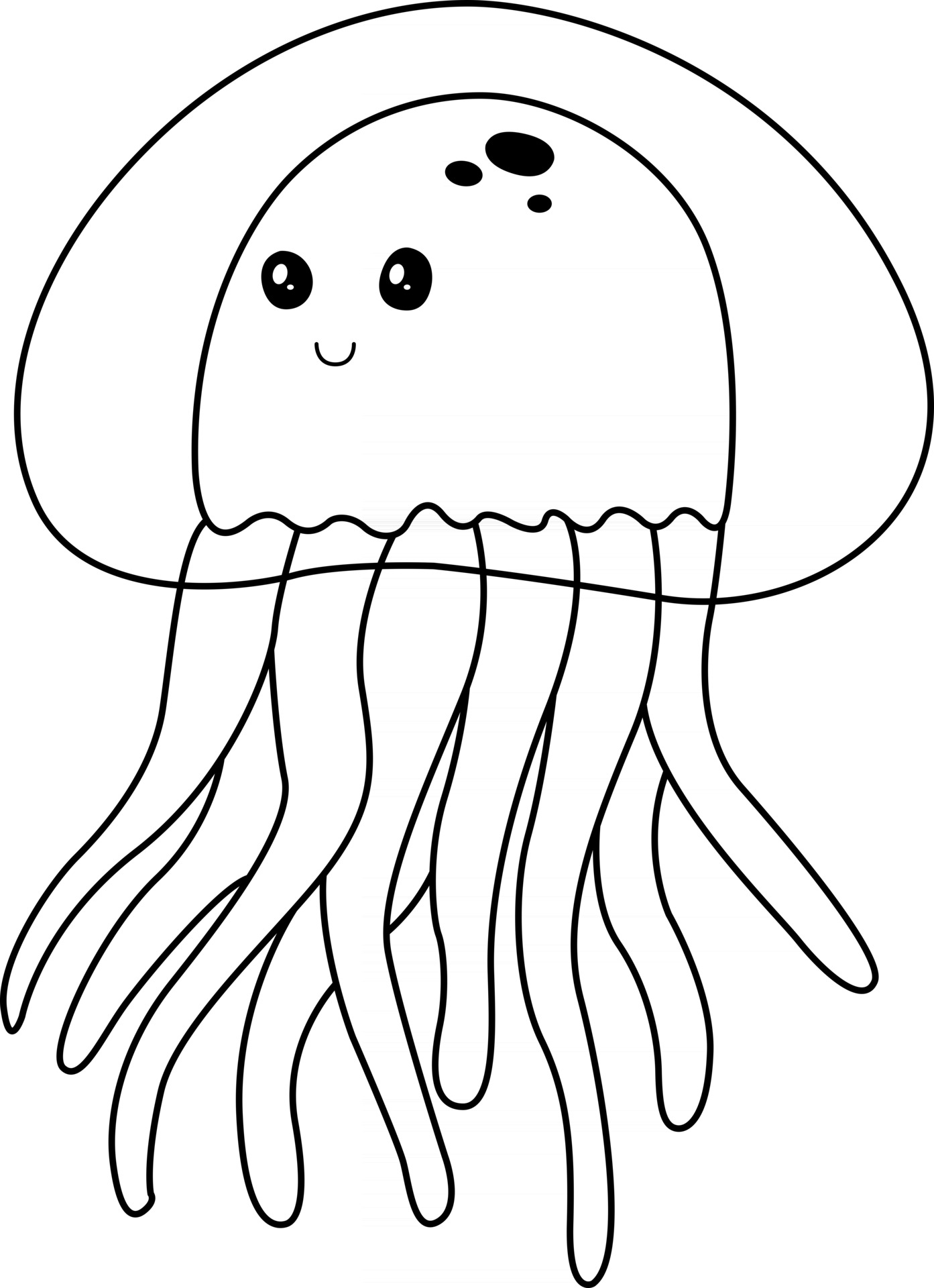 31 Jellyfish Coloring Pages Free Printable 3