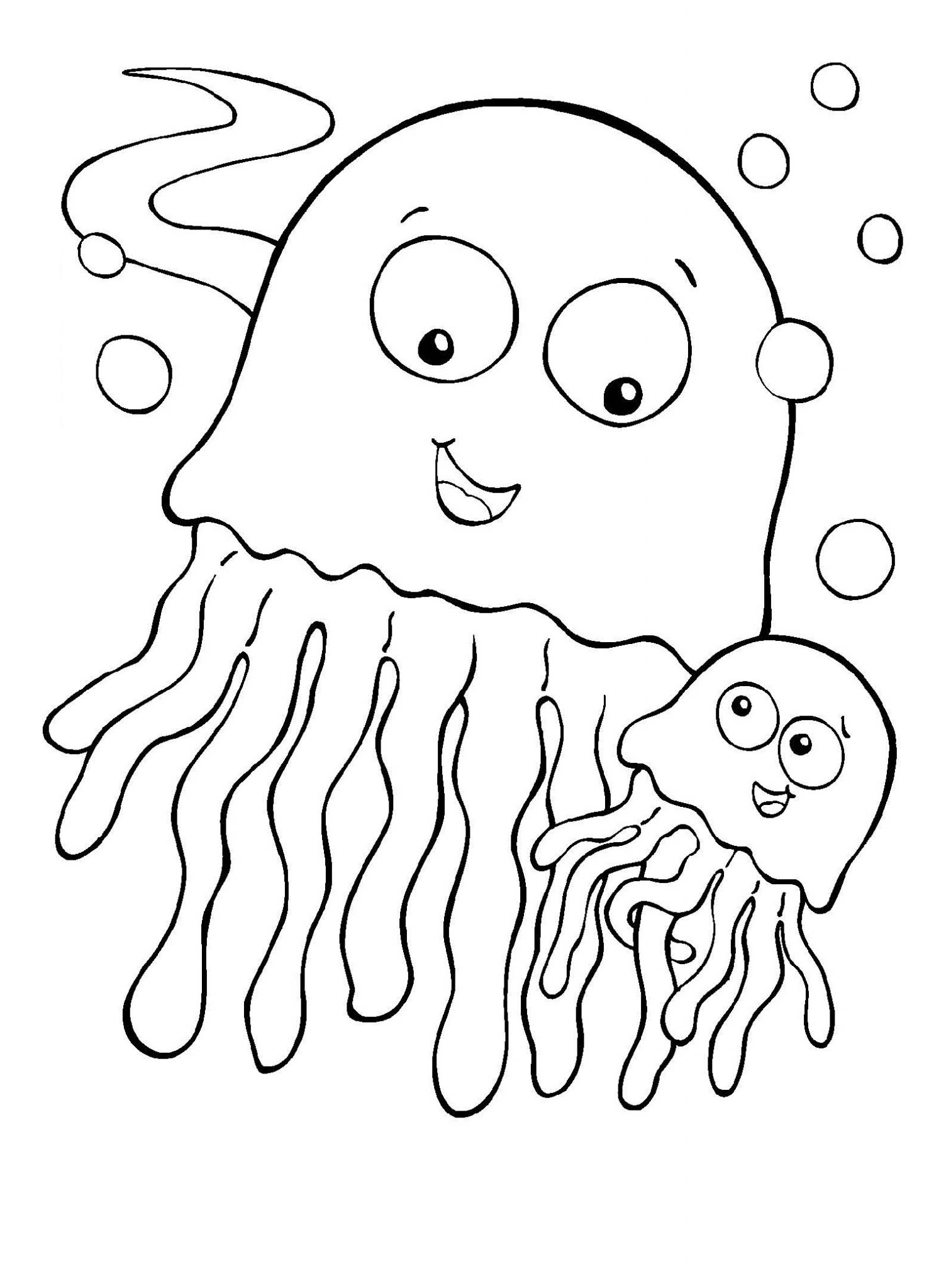 31 Jellyfish Coloring Pages Free Printable 35