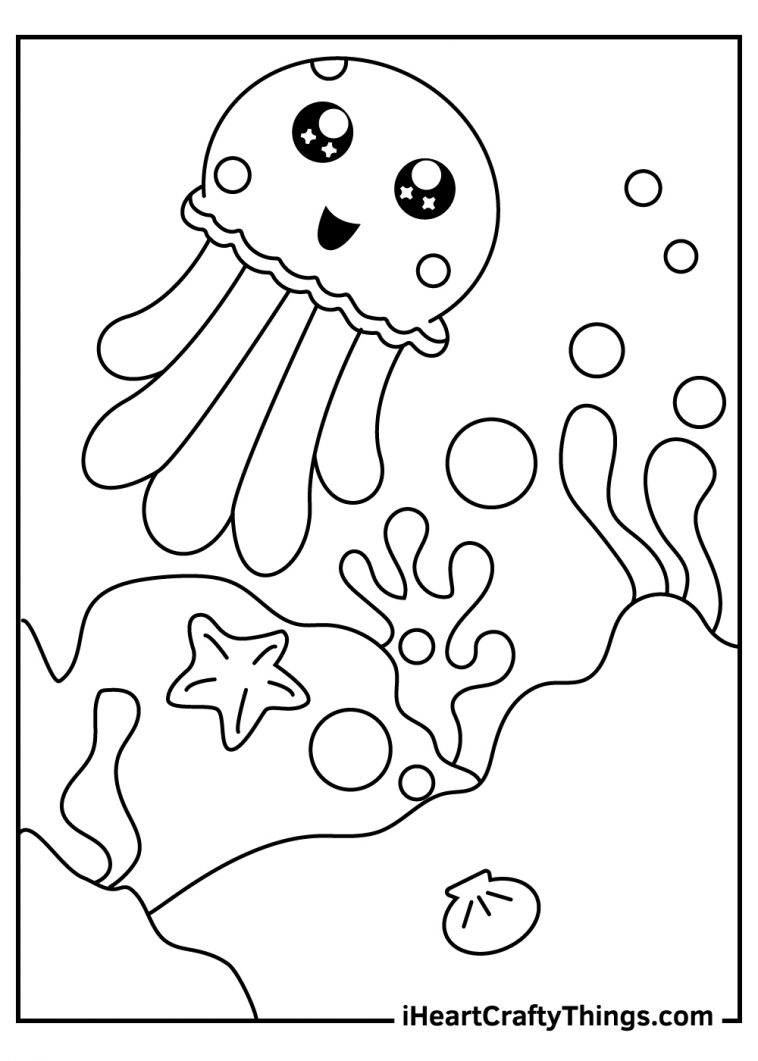 31 Jellyfish Coloring Pages Free Printable 6