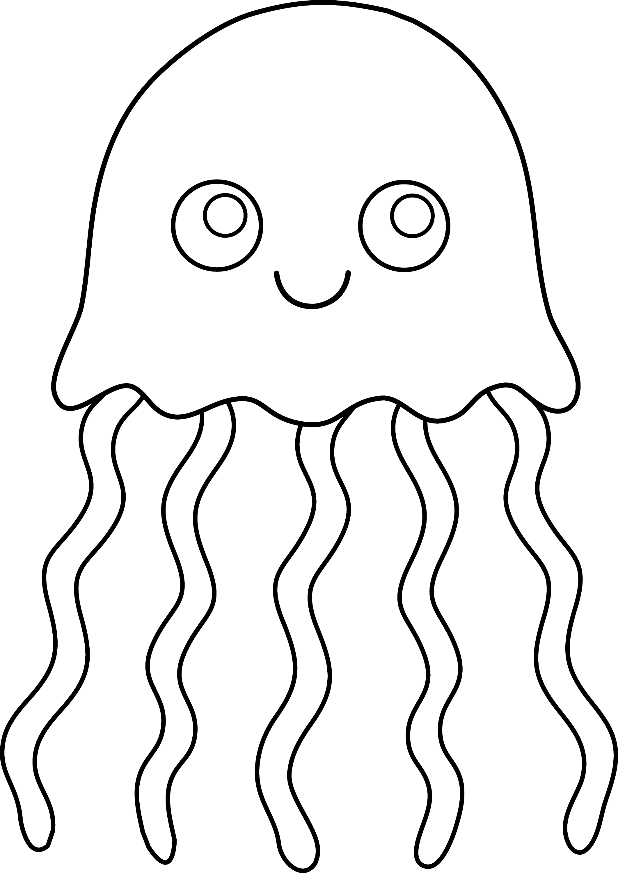 31 Jellyfish Coloring Pages Free Printable 7