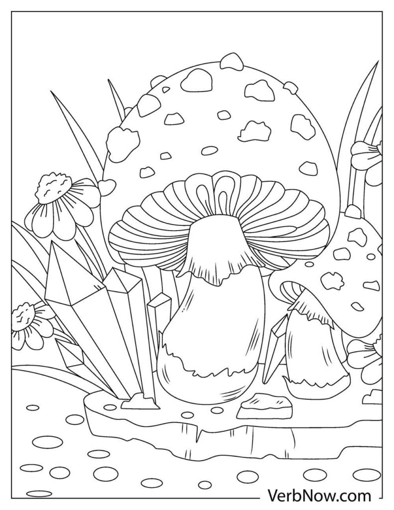 32 Creative Mushroom Coloring Pages to Print Printable 11