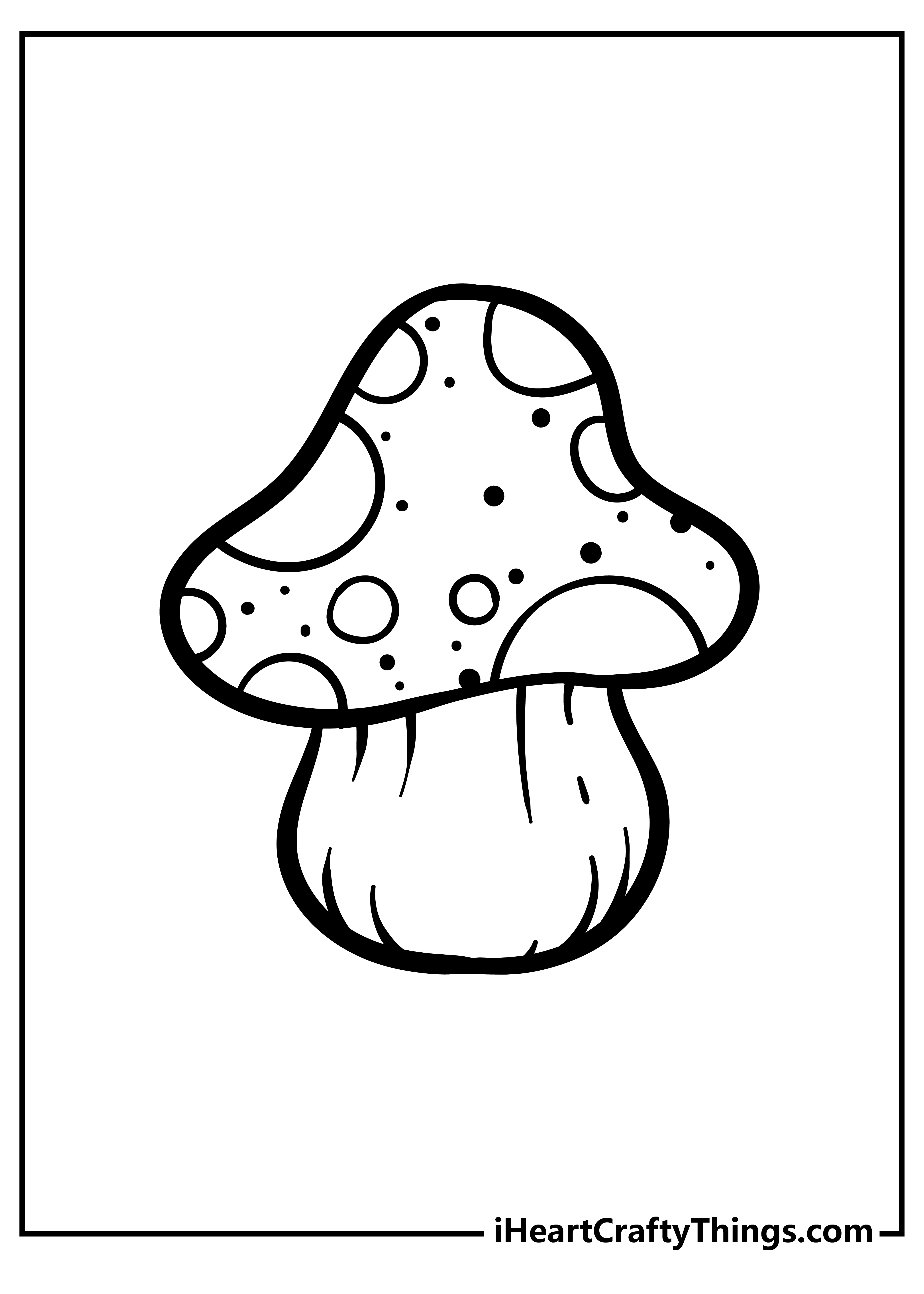 32 Creative Mushroom Coloring Pages to Print Printable 18