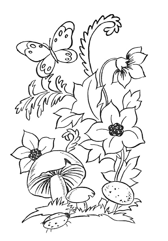 32 Creative Mushroom Coloring Pages to Print Printable 28