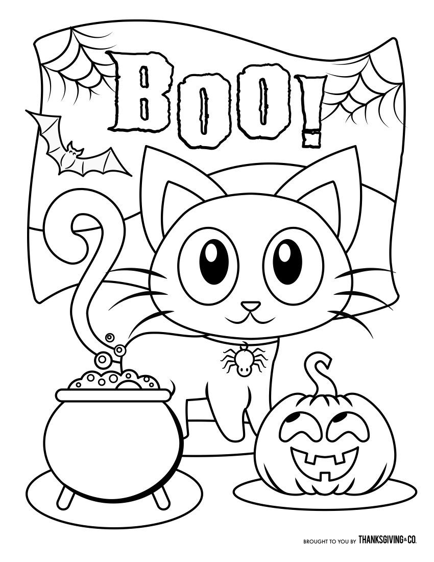 32 Free Printable Halloween Coloring Pages for Kids and Adults 10