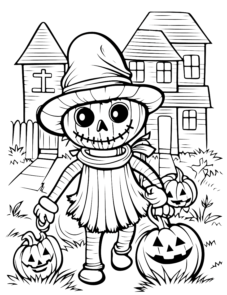 32 Free Printable Halloween Coloring Pages for Kids and Adults 14