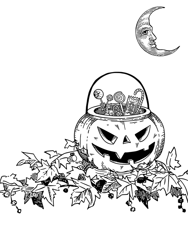 32 Free Printable Halloween Coloring Pages for Kids and Adults 21