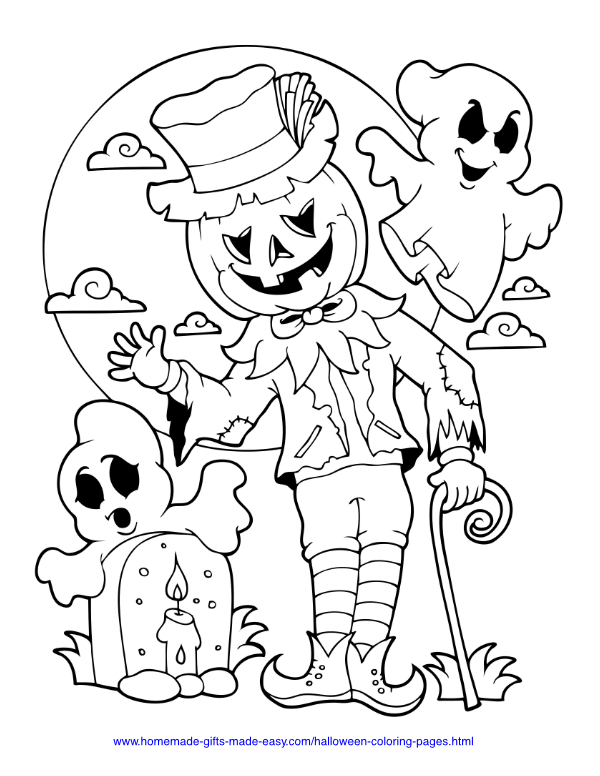 32 Free Printable Halloween Coloring Pages for Kids and Adults 27