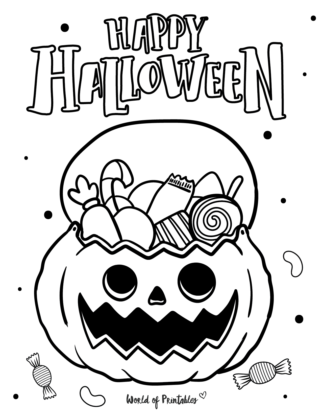 32 Free Printable Halloween Coloring Pages for Kids and Adults 28