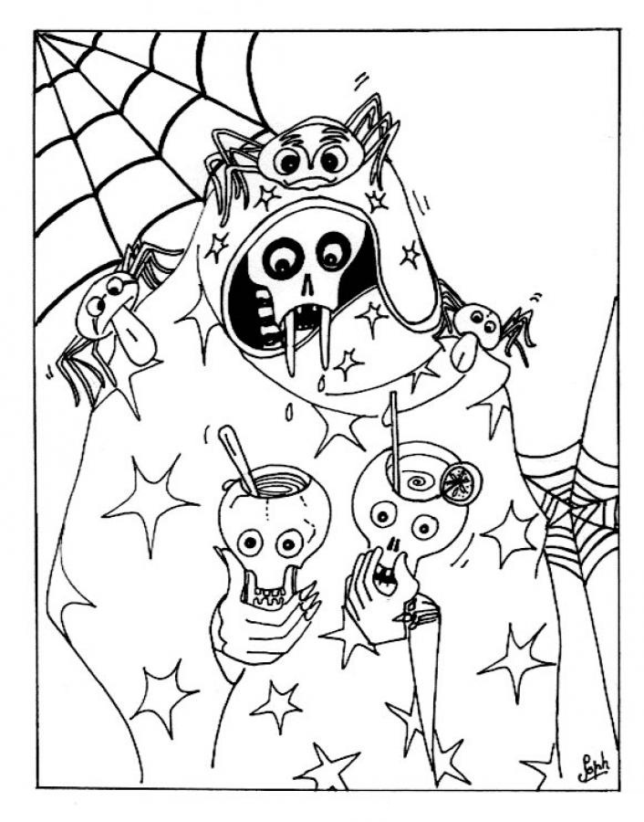 32 Free Printable Halloween Coloring Pages for Kids and Adults 3