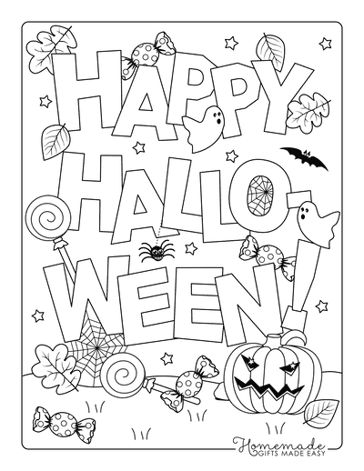 32 Free Printable Halloween Coloring Pages for Kids and Adults 30