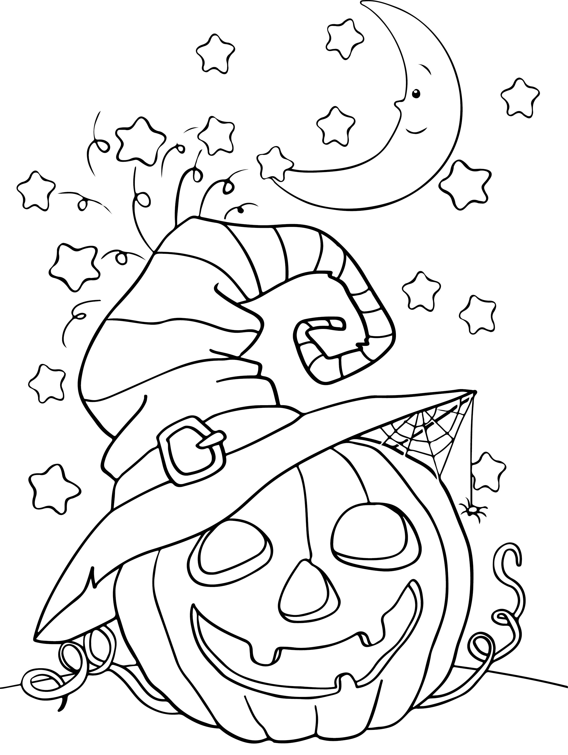 32 Free Printable Halloween Coloring Pages for Kids and Adults 4