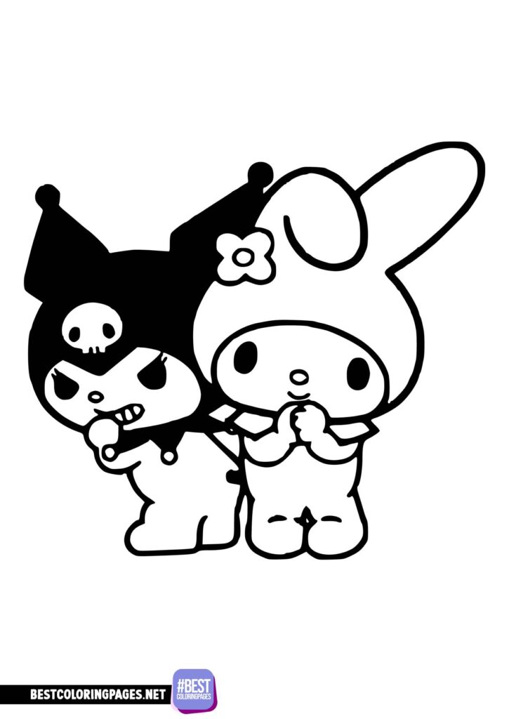 34 Kuromi Coloring Pages 15