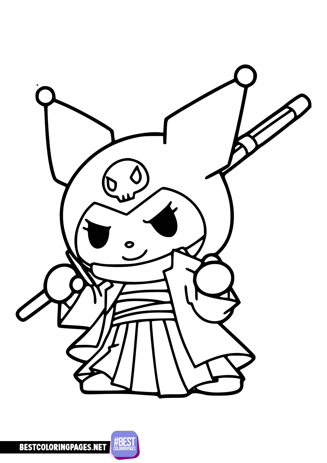 34 Kuromi Coloring Pages 16