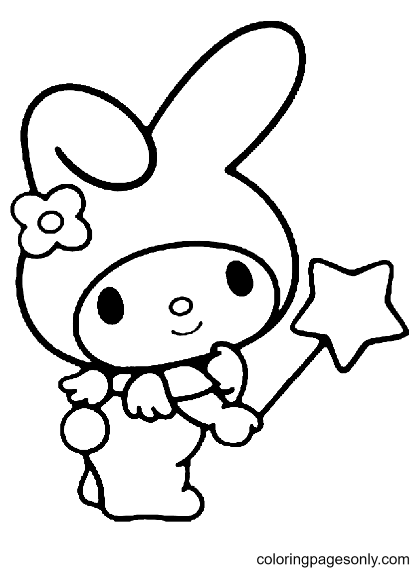 34 Kuromi Coloring Pages 23