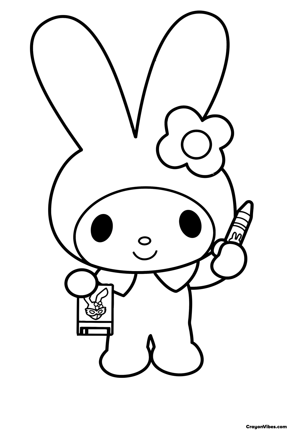 34 Kuromi Coloring Pages 33