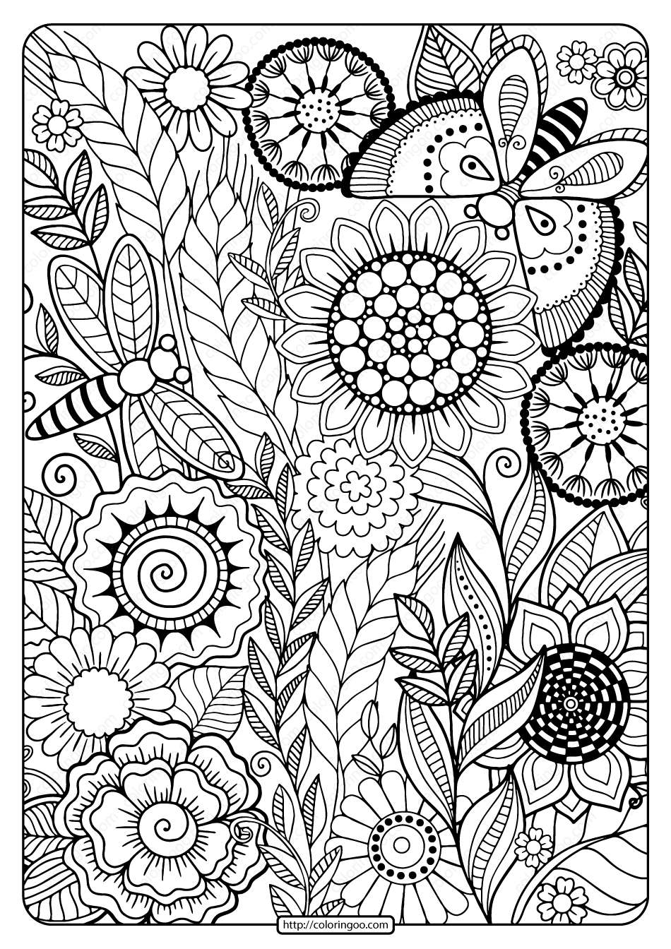 35 House with Flowers Coloring Pages Printable 14