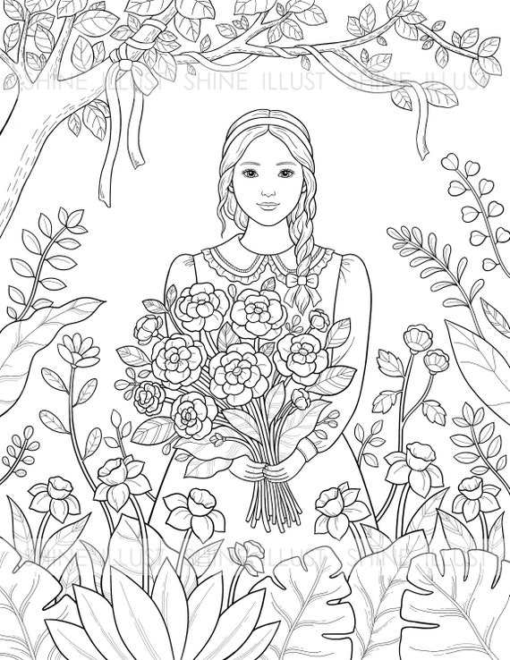 35 House with Flowers Coloring Pages Printable 20