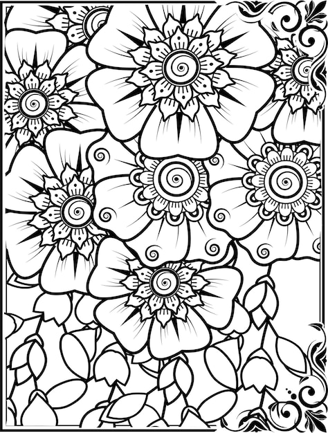 35 House with Flowers Coloring Pages Printable 21