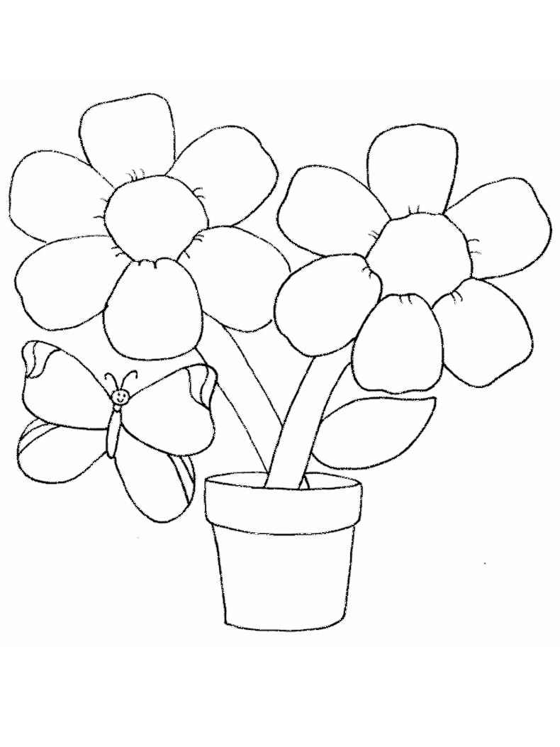 35 House with Flowers Coloring Pages Printable 22