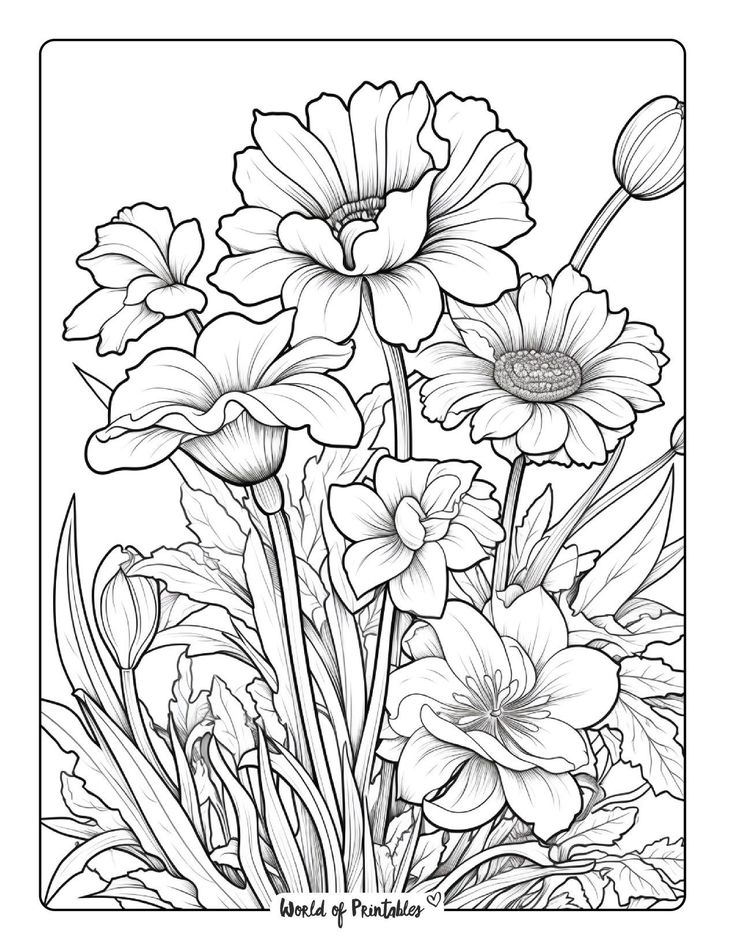 35 House with Flowers Coloring Pages Printable 33