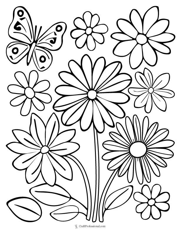 35 House with Flowers Coloring Pages Printable 8