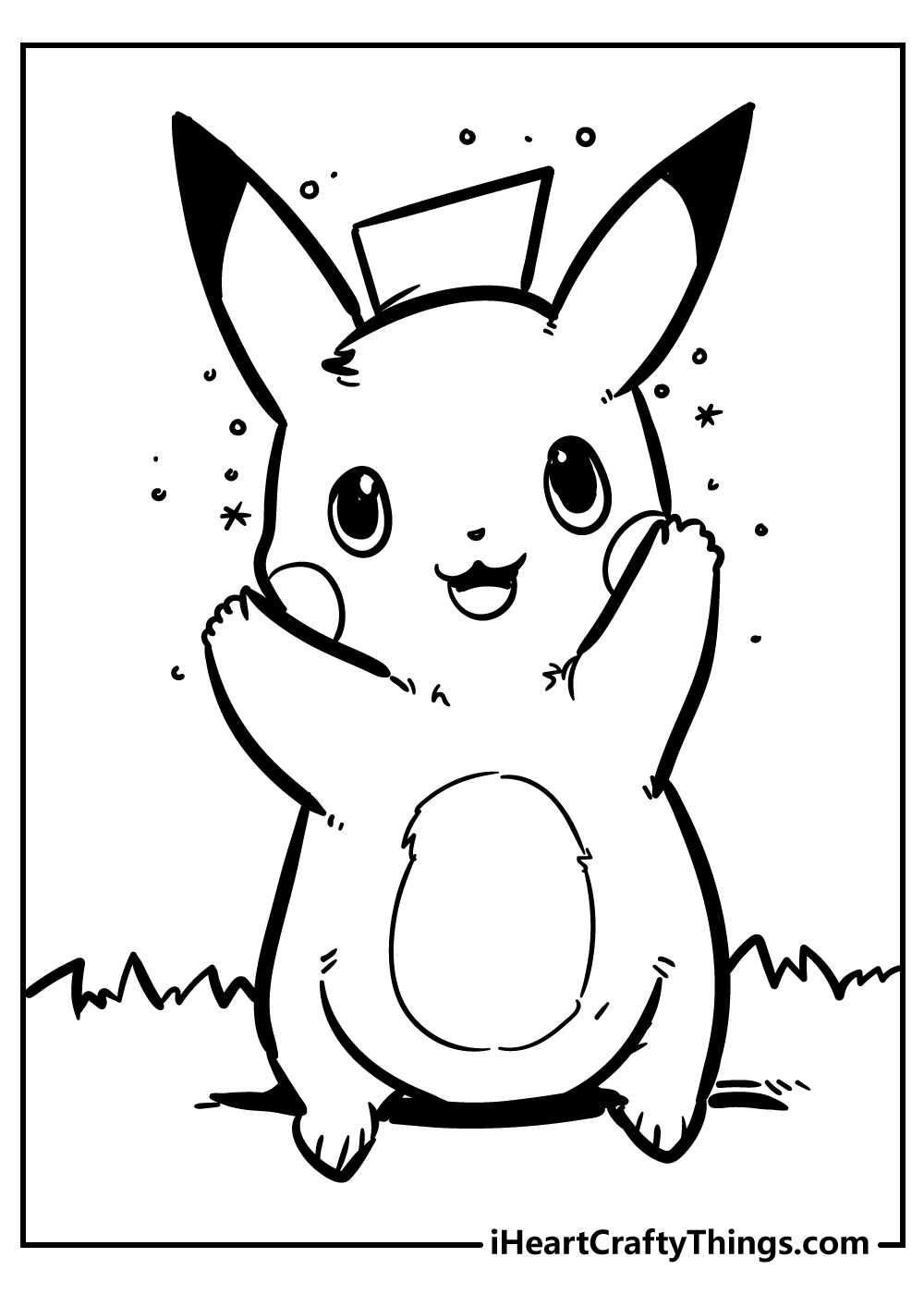 36 Free Pikachu Coloring Pages for Kids Printable 12