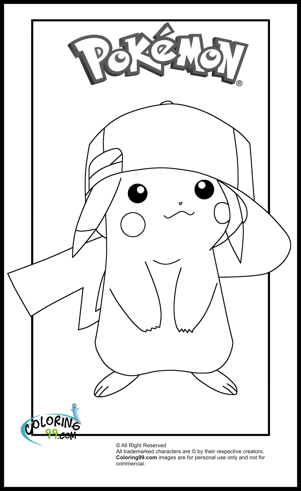 36 Free Pikachu Coloring Pages for Kids Printable 25