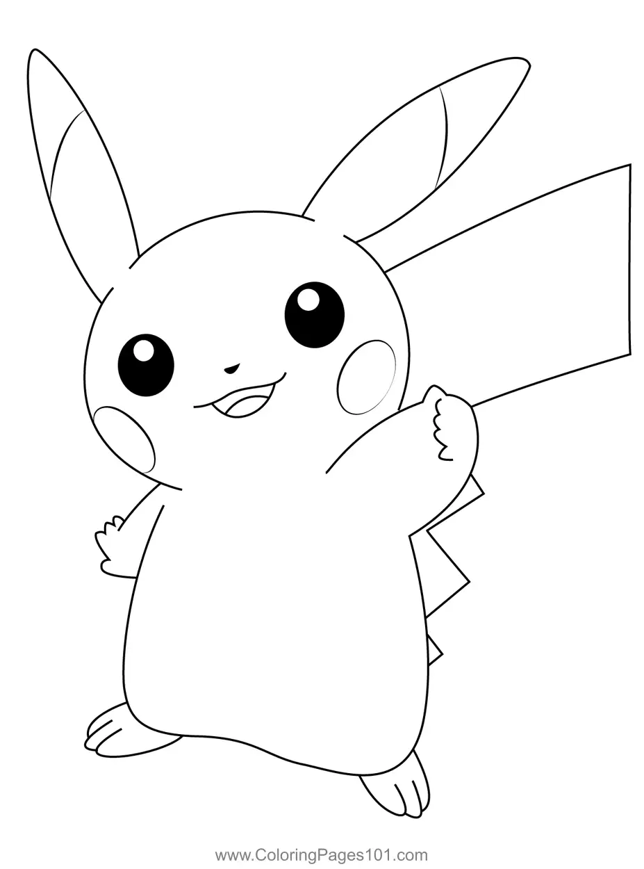 36 Free Pikachu Coloring Pages for Kids Printable 28