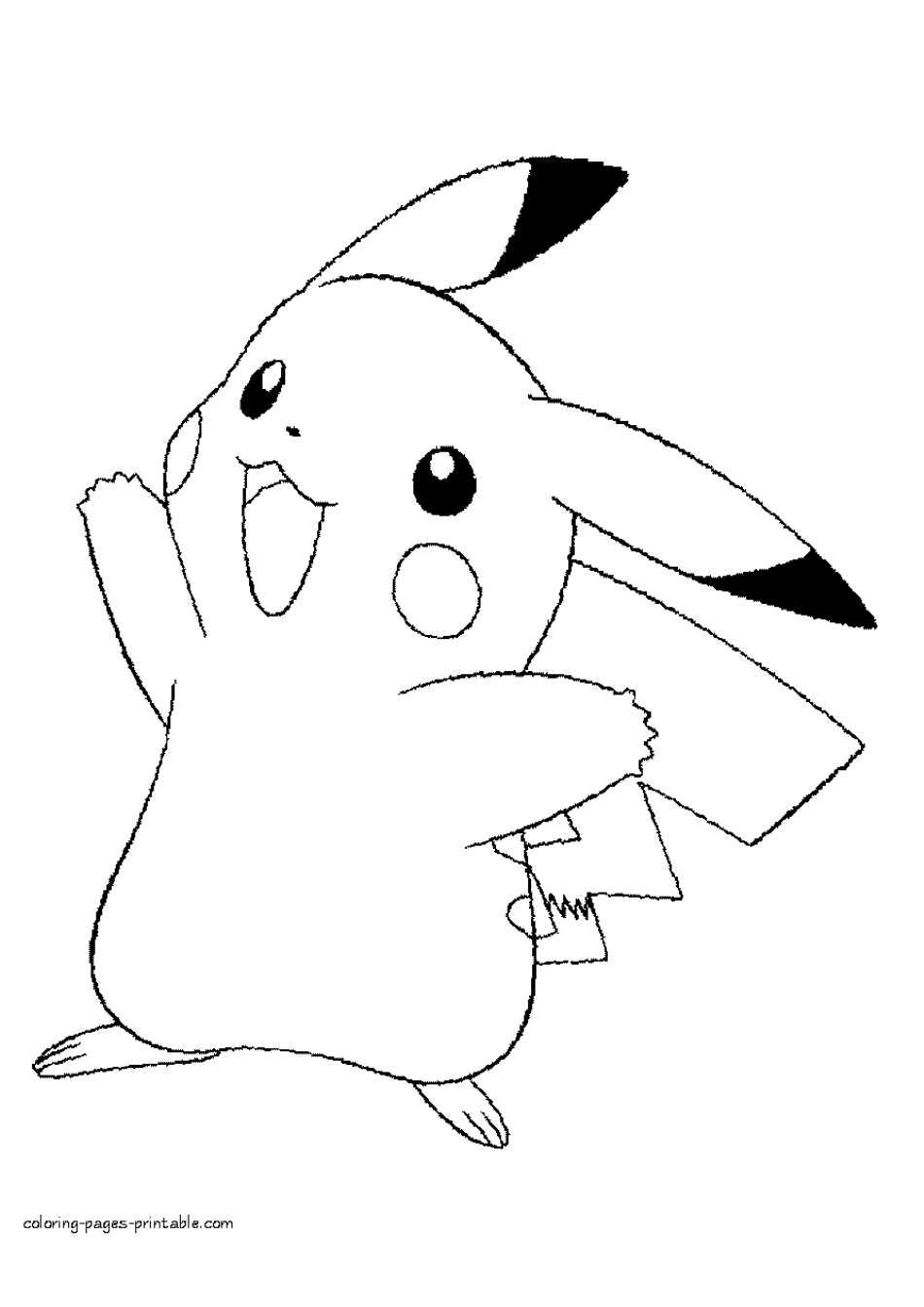 36 Free Pikachu Coloring Pages for Kids Printable 9