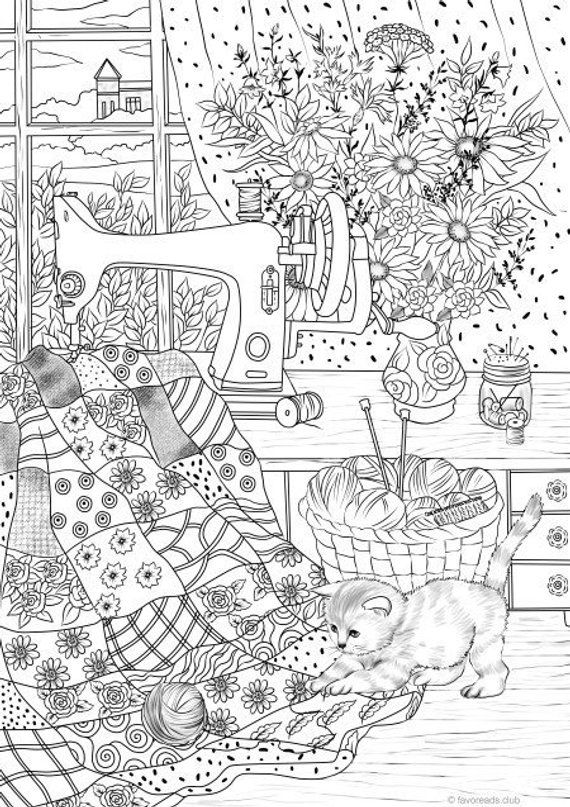 37 Free Printable Sewing Coloring Pages Creative 7