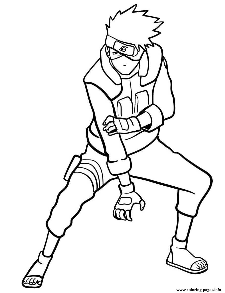 37 Kakashi Coloring Pages Printable Anime 1