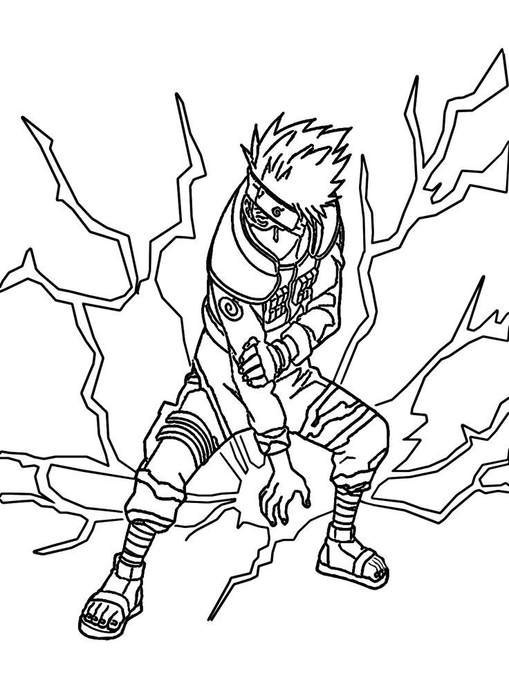 37 Kakashi Coloring Pages Printable Anime 11