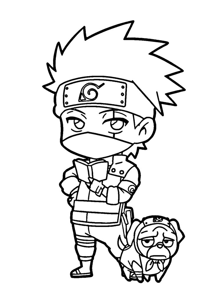 37 Kakashi Coloring Pages Printable Anime 17