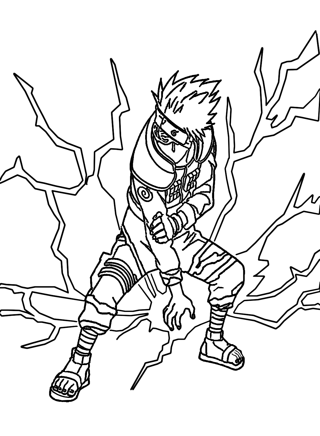 37 Kakashi Coloring Pages Printable Anime 2